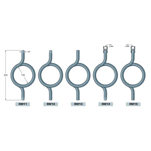 Pressure gauge coil siphons